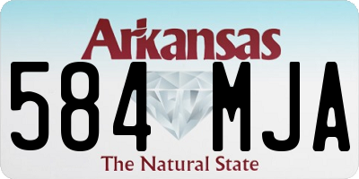 AR license plate 584MJA