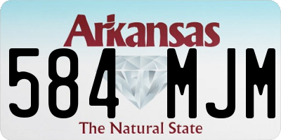 AR license plate 584MJM