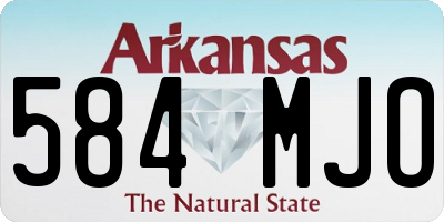AR license plate 584MJO