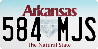 AR license plate 584MJS
