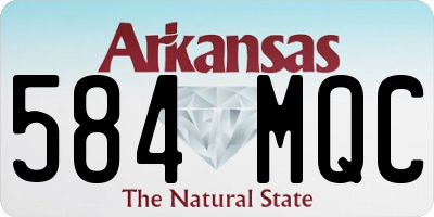AR license plate 584MQC