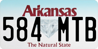 AR license plate 584MTB