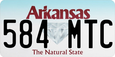 AR license plate 584MTC