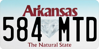 AR license plate 584MTD