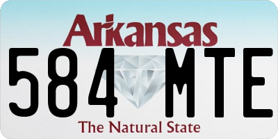 AR license plate 584MTE