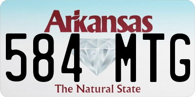 AR license plate 584MTG