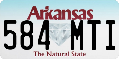 AR license plate 584MTI