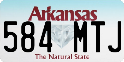 AR license plate 584MTJ