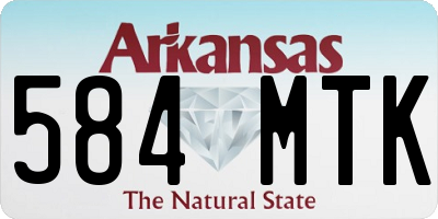 AR license plate 584MTK