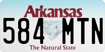 AR license plate 584MTN