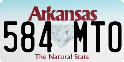 AR license plate 584MTO