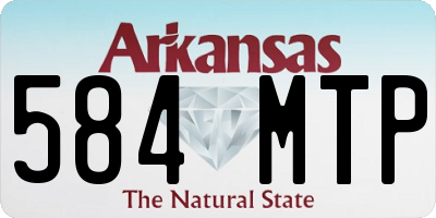 AR license plate 584MTP