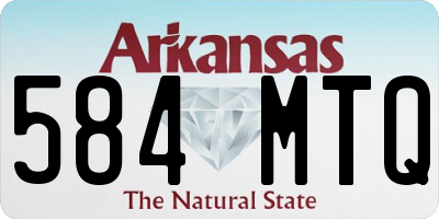 AR license plate 584MTQ