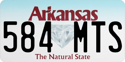 AR license plate 584MTS
