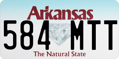 AR license plate 584MTT