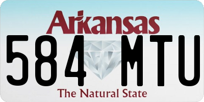 AR license plate 584MTU