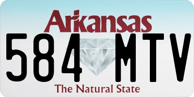 AR license plate 584MTV