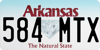 AR license plate 584MTX