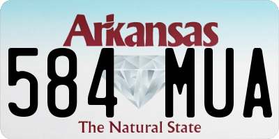 AR license plate 584MUA