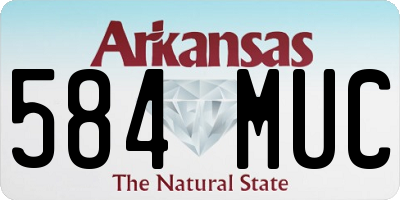AR license plate 584MUC
