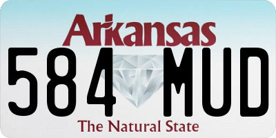 AR license plate 584MUD
