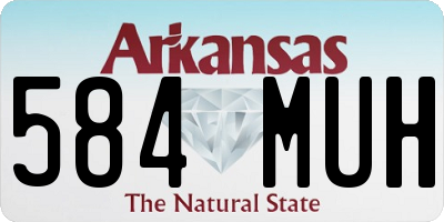 AR license plate 584MUH