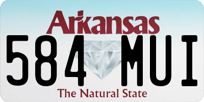 AR license plate 584MUI