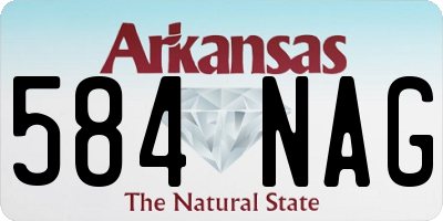 AR license plate 584NAG