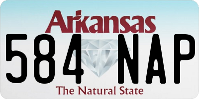 AR license plate 584NAP
