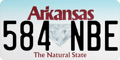 AR license plate 584NBE