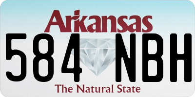 AR license plate 584NBH