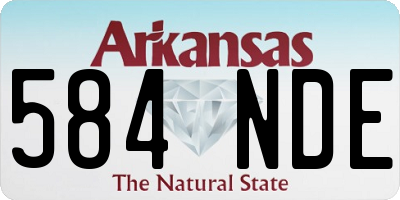 AR license plate 584NDE