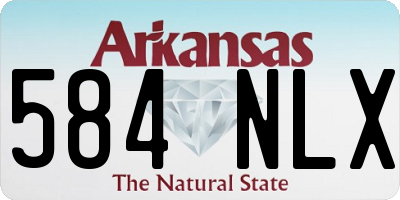 AR license plate 584NLX