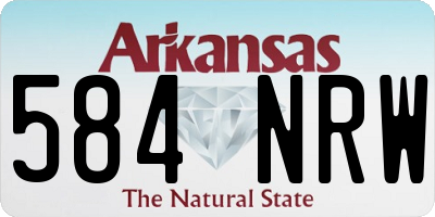 AR license plate 584NRW