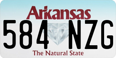 AR license plate 584NZG