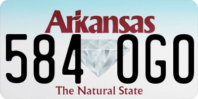 AR license plate 584OGO