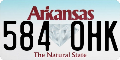 AR license plate 584OHK