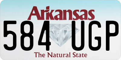 AR license plate 584UGP