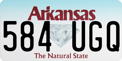 AR license plate 584UGQ