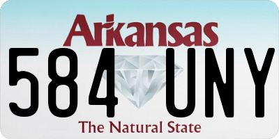 AR license plate 584UNY
