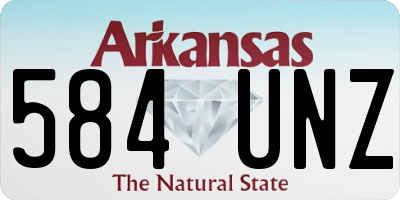 AR license plate 584UNZ