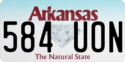 AR license plate 584UON