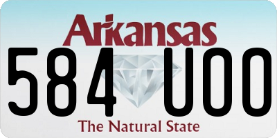 AR license plate 584UOO