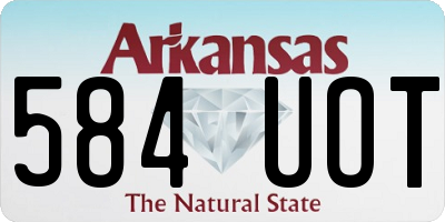 AR license plate 584UOT