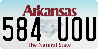 AR license plate 584UOU