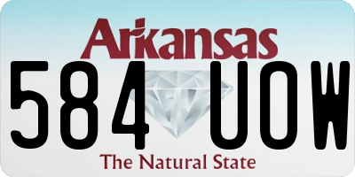 AR license plate 584UOW