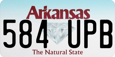 AR license plate 584UPB