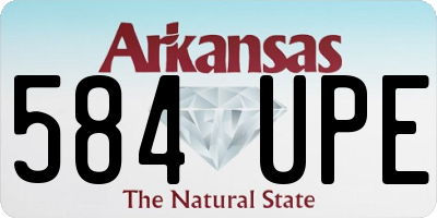AR license plate 584UPE