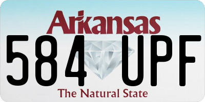 AR license plate 584UPF