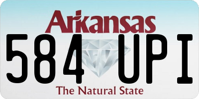 AR license plate 584UPI